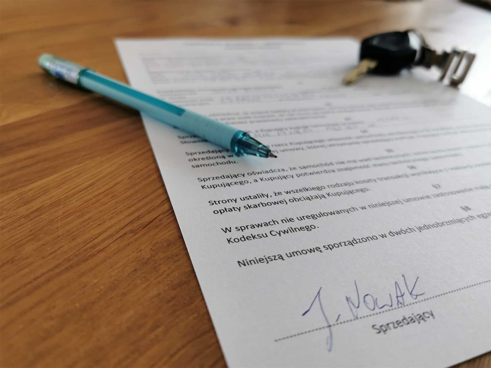 Formalności po zakupie auta używanego – krok po kroku